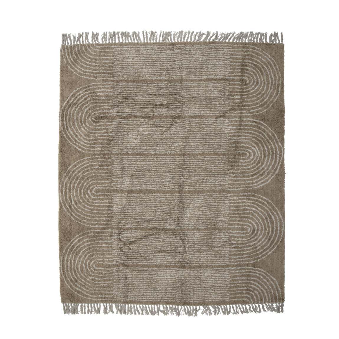 BLOOMINGVILLE Bavlněný koberec ZEYNEP 215x150cm hnědý