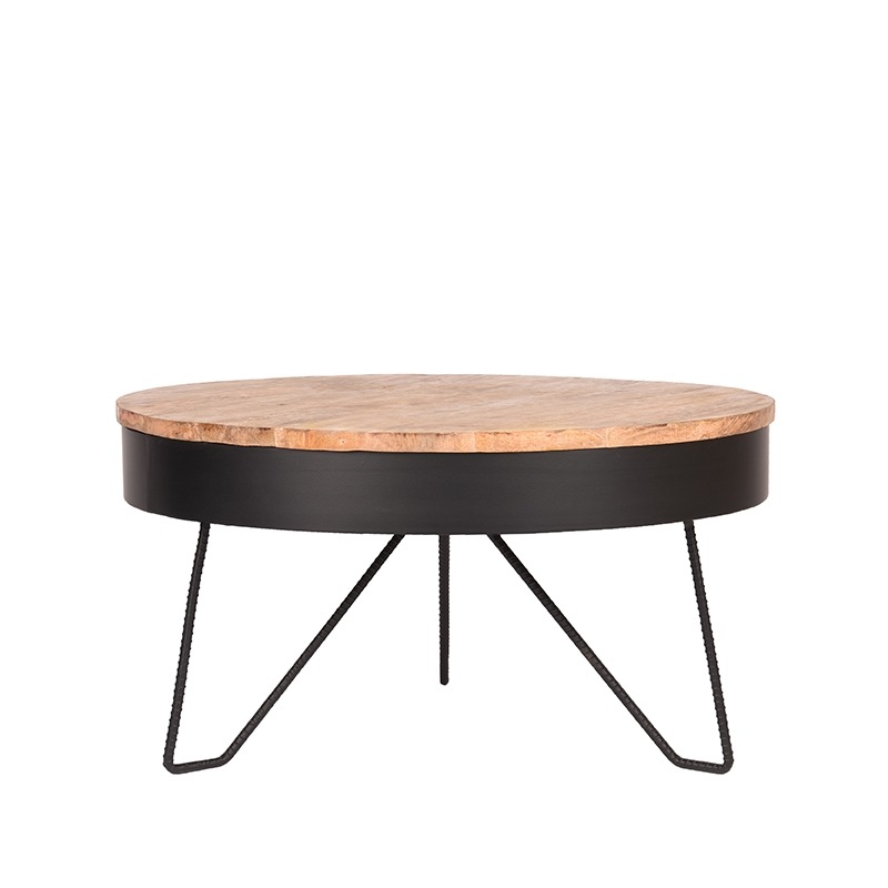 LABEL51 konferenční stolek SARAN černý ø80 cm Color: Black