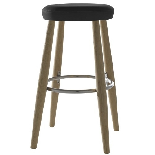 Výprodej Carl Hansen designové barové židle Ch56 (černá kůže kategorie