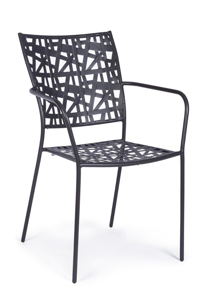 BIZZOTTO zahradní kovová jídelní židle KELSIE
