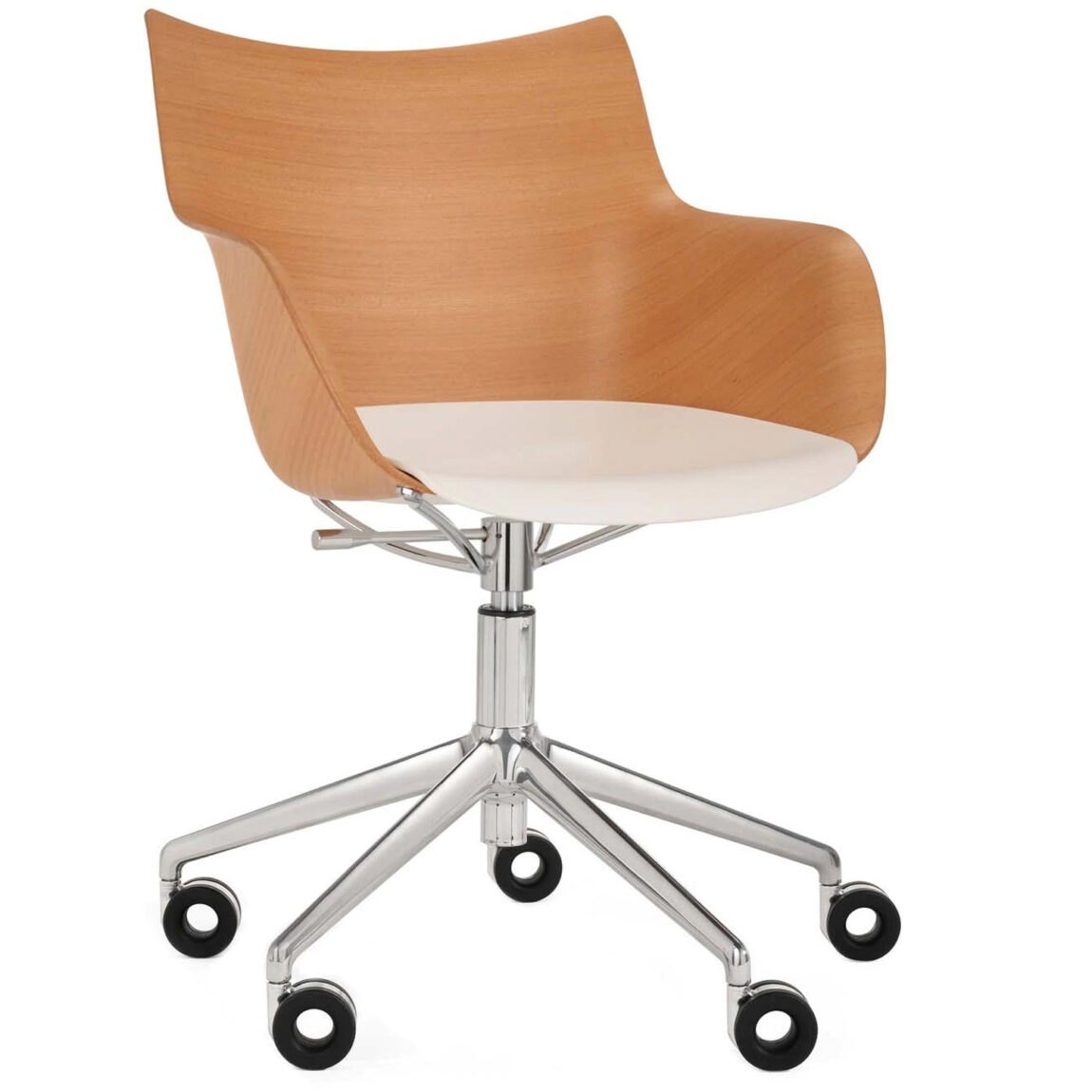 Kartell designové kancelářské židle Q/Wood