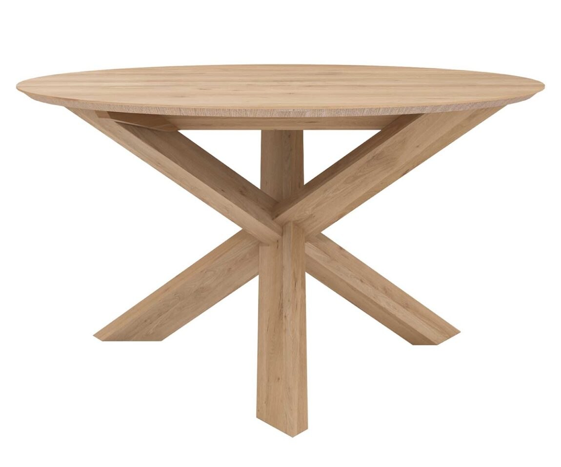 Ethnicraft designové stoly Circle Dinning Table