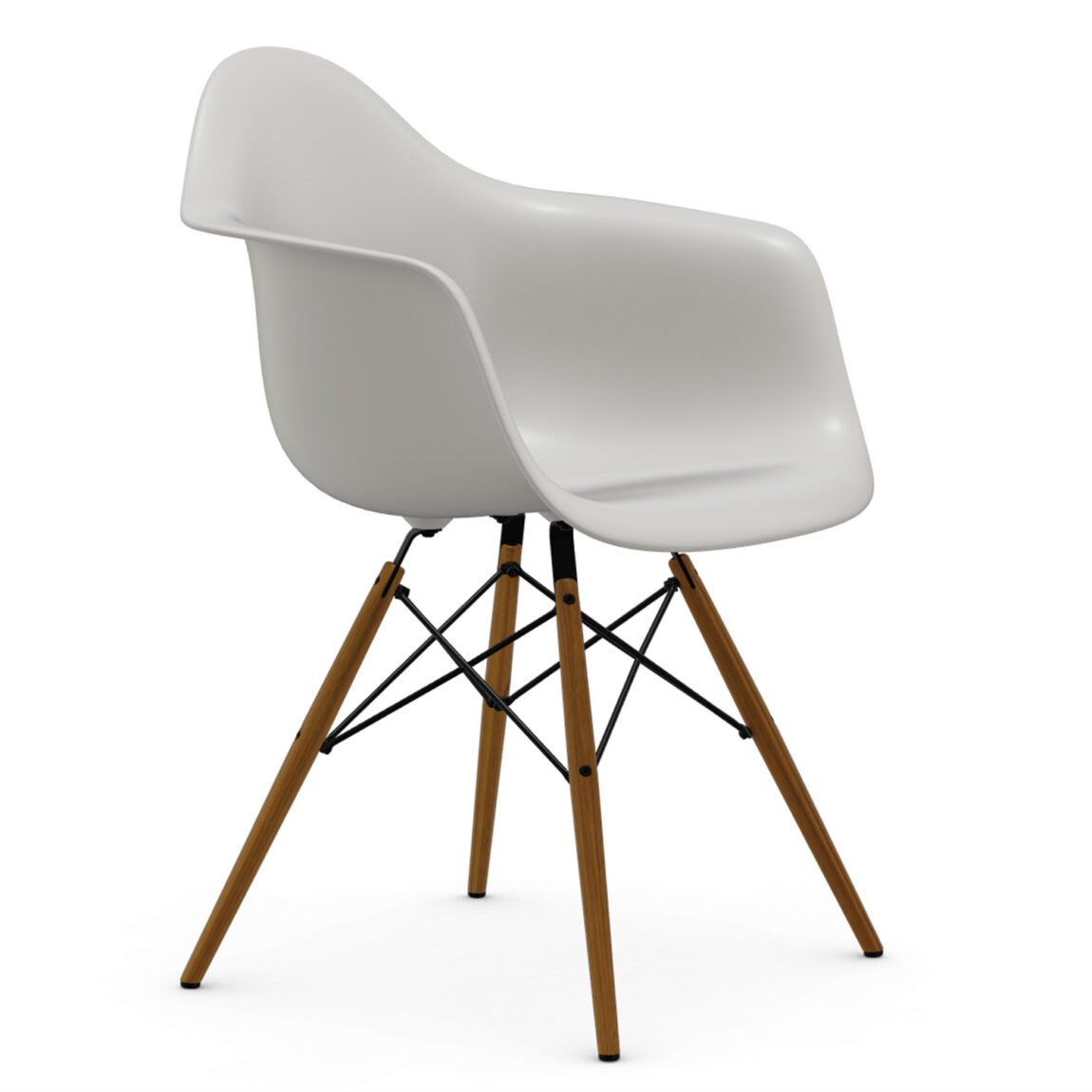 Výprodej Vitra designové židle DAW-skořepina bílá