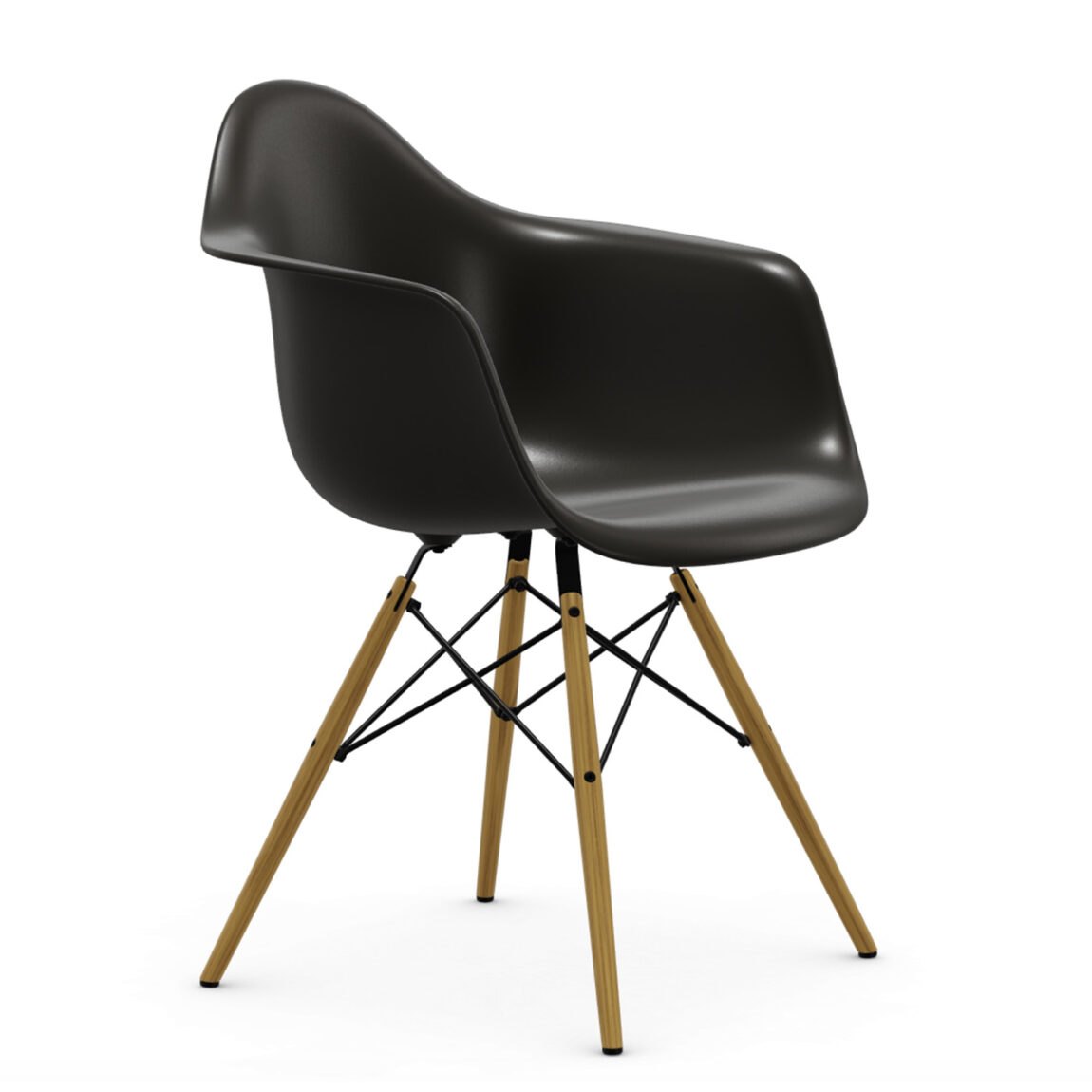 Výprodej Vitra designové židle DAW-skořepina černá