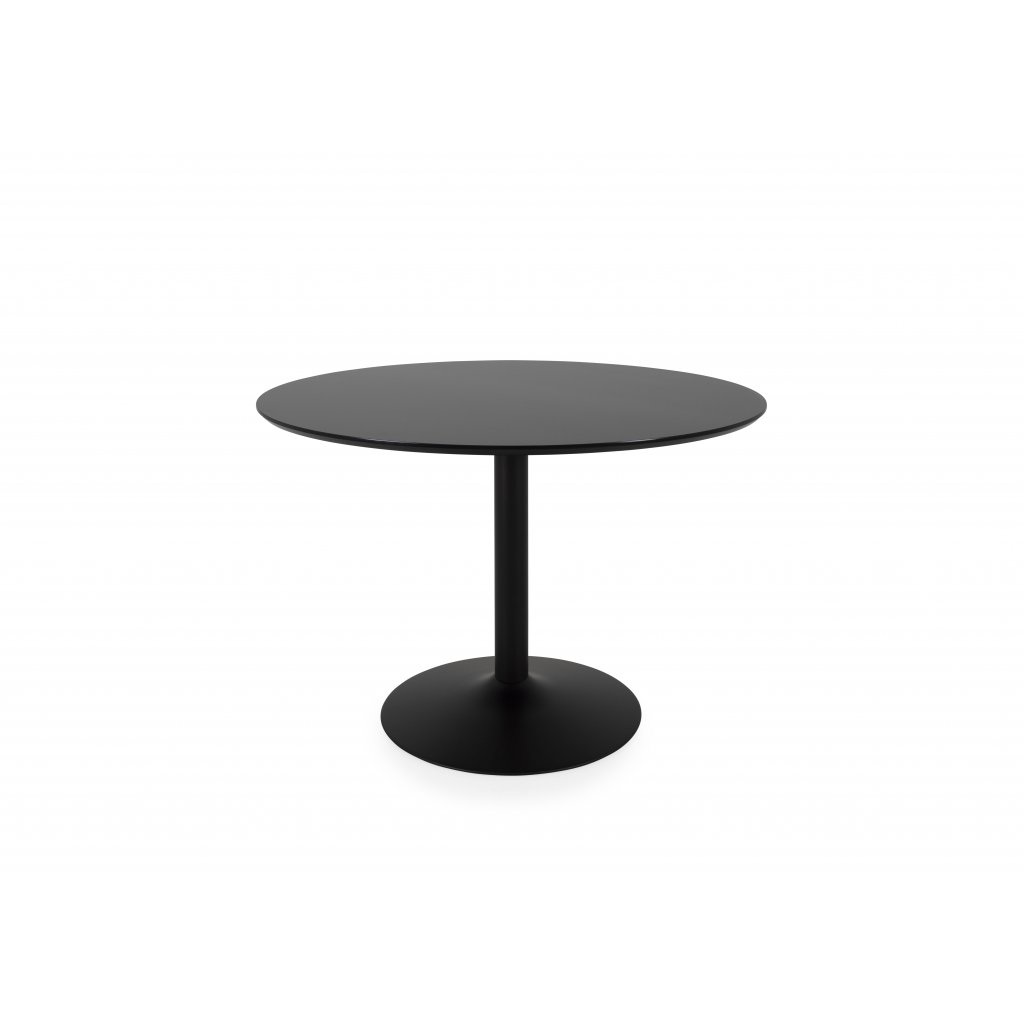 TENZO Kulatý jídelní stůl TACO Ø110 cm černý