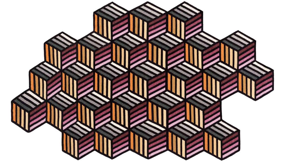 GAN designové koberce Parquet Hexagon (188